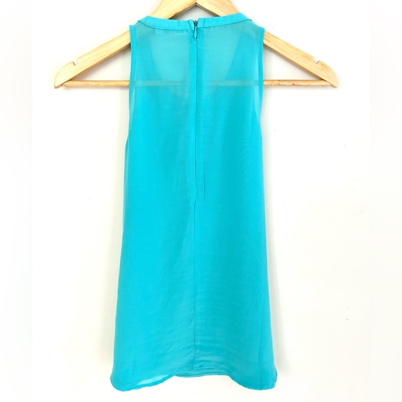 A’GACI Sleeveless Top Blouse with Rhinestone and Silver Embellishments - Picture 2 of 7